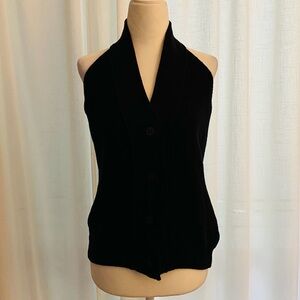 MM6 Maison Martin Margiela Black Knit Vest